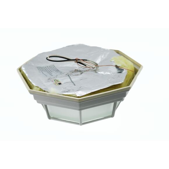 Exterior‎ Ceiling Light Hampton Bay Exterior Ceiling Light White Finish 240 216 - Picture 3 of 12